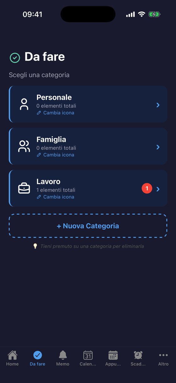 Da fare: scelta categoria