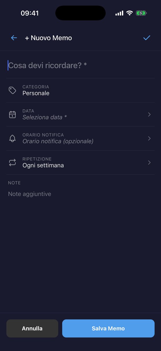 Memo: creazione
