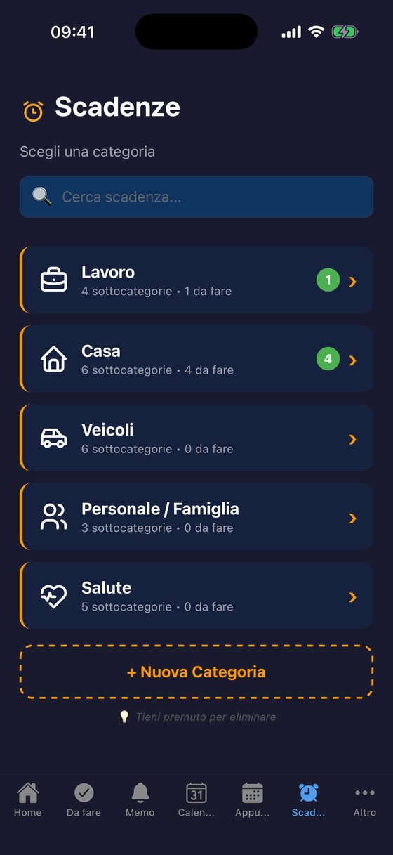 Scadenze: categorie